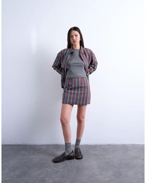 TOPSHOP A-line Mini Skirt - Multicolor