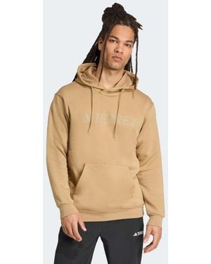 adidas Originals Terrex Multi Large Logo Hoodie - Natural