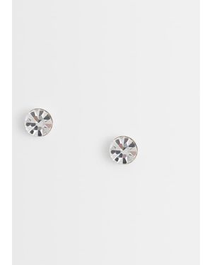 Kingsley Ryan 4Mm Gemset Round Stud - Metallic