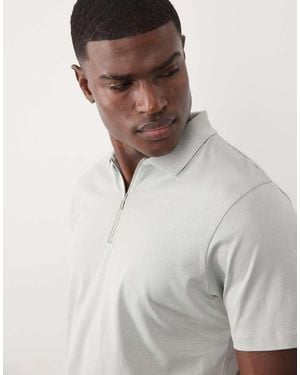 ASOS Premium Supima® Cotton Regular Fit Polo - Grey