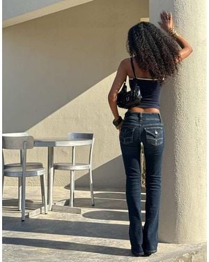 Bershka Bootcut Jeans - Red
