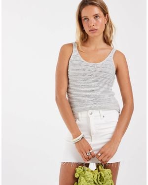 ASOS Crochet Knit Cami Top Co-ord - White