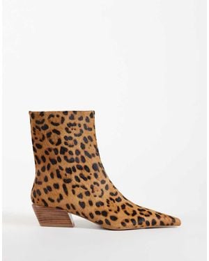 ASOS Rio Western Enkellaarzen Met Puntige Neus - Bruin