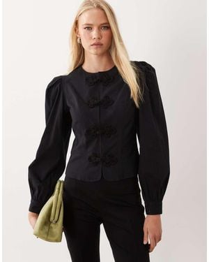 Miss Selfridge Mandarin Inspired Jacket - Black