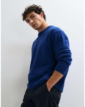 ARKET Wool Blend Oversized Jumper - Blue