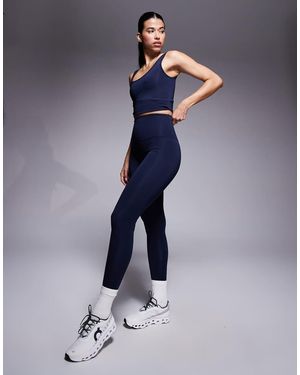4505 Hourglass Icon Active Bum Sculpt High Waist Gym legging With Inner Pocket - Blue