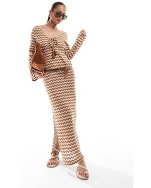 Accessorize Maxi Jurk Met Gehaakt Detail - Wit