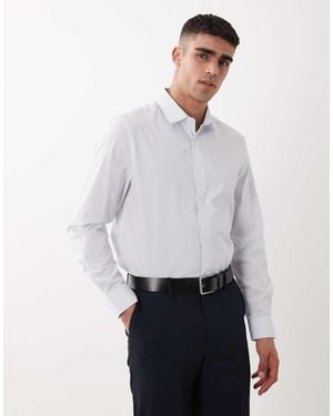 ASOS Regular Fit Stripe Shirt - White