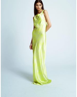 TOPSHOP Racer Neck With Dropped Cowl Back - Green