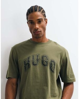 HUGO Nerpient Regular Fit Chest Logo T-shirt - Green