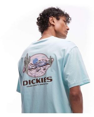 Dickies Desert Crest Western Back Print T-shirt - Blue