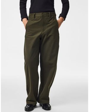 Pieces Rikke Jersey Barrel-Fit Stretchbroek - Zwart