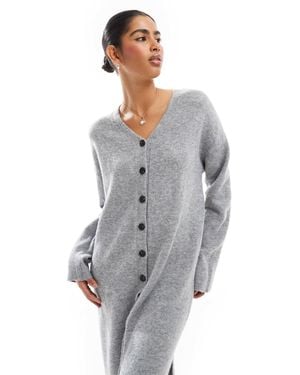 Aware – strick-maxikleid - Grau