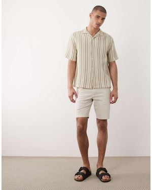 ASOS Slim Fit Chino Shorts - Natural