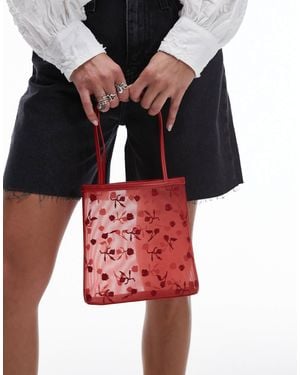 Mango – netzstoff-tasche - Rot