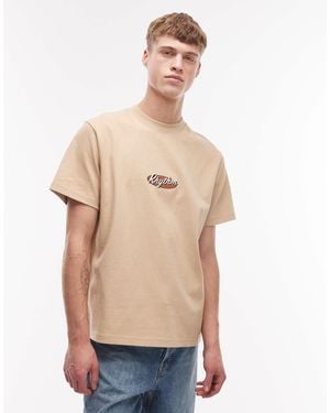 Rhythm Vintage Embroidered T-Shirt - Natural