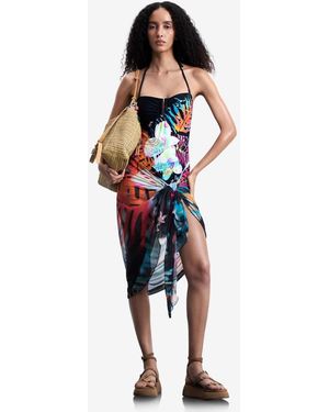 Desigual Jungle Sarong - Blue