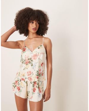 Abercrombie & Fitch Tie Up Pajama Cami Top - Natural