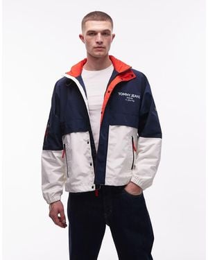 Tommy Hilfiger Colour Block Regatta Windbreaker Jacket - Blue