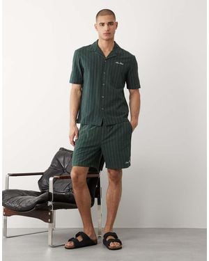 River Island Striped Shorts Co-Ord - Green