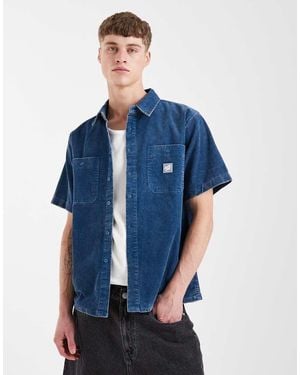 Santa Cruz Jimi Short Sleeve Cord Shirt - Blue