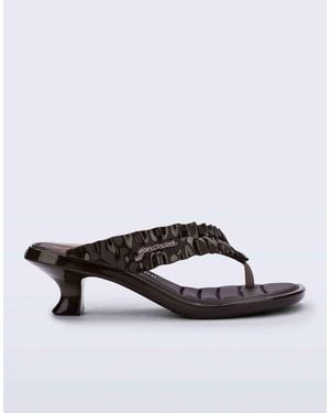 Melissa Thong Kitten Heel X Ganni - White