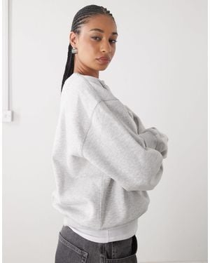 Weekday Essence - sweat classique - Gris