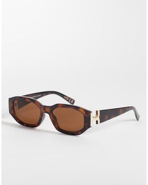 Gina Tricot Bold Cat Eye Sunglasses - Brown