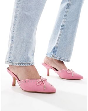 Raid Mimi - mules à petits talons - Rose