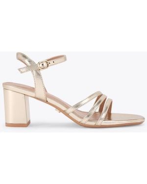 Carvela Kurt Geiger Motto Block Heeled Sandals - Natural