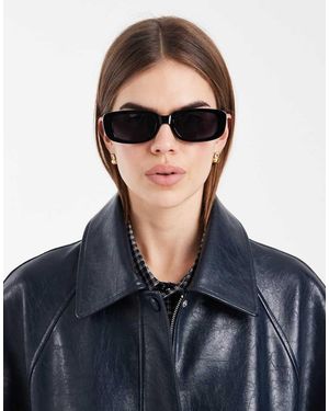 ASOS Asos Deisgn Mid Square Sunglasses - Blue