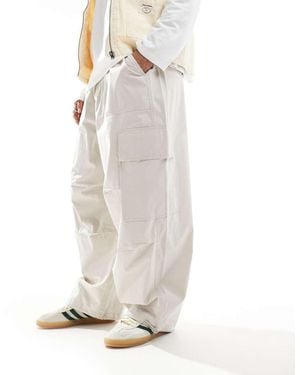 ASOS Parachute Cargo Trouser - White