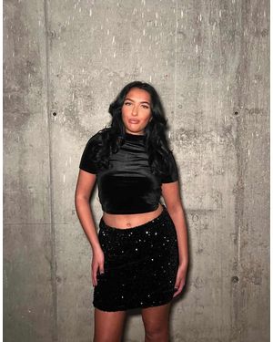 Glamorous Mini Skirt - Grey