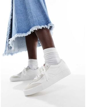 Levi's Zapatillas De Deporte Color Crema De Ante Con Logo Sneak De -Blanco - Azul