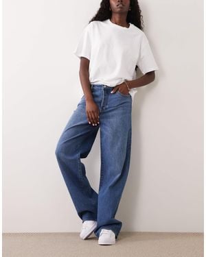 GOOD AMERICAN Wide Leg Jeans - Blue