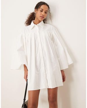 Ghospell Pleated Mini Dress - White