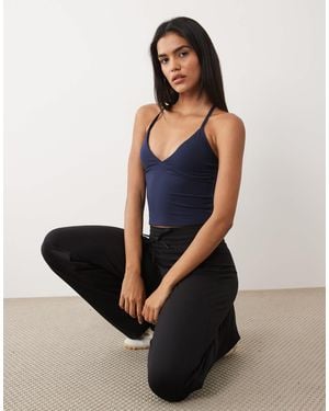 Cotton On Active Ultra Soft Tri Crossback Cami Top - Black