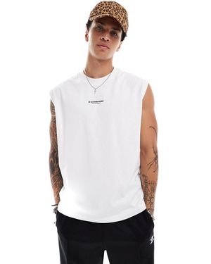 G-Star RAW Oversized Sleeveless T-shirt - White