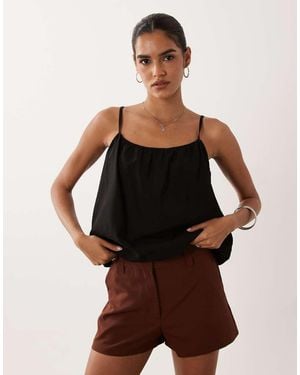 ASOS Tailored Micro Shorts - Brown