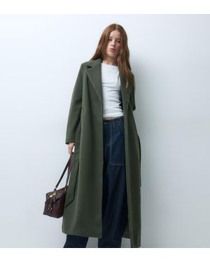 Vero Moda Formele Maxi-Jas Met Riem - Groen