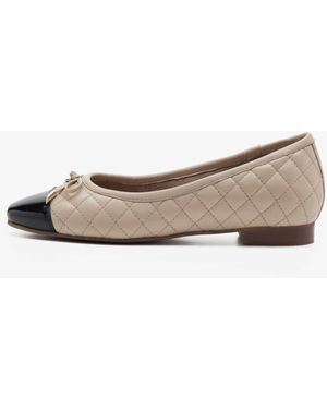 OFF THE HOOK – sloane – flache ballerinas aus leder - Natur
