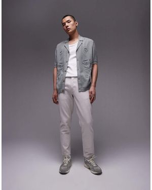 TOPMAN Toelopende Jeans - Grijs