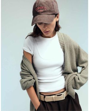 Pull&Bear Pet Met 'Toronto' Opdruk - Grijs