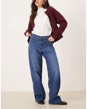 Lee Jeans Rider Loose Wide Leg Jeans - Blue