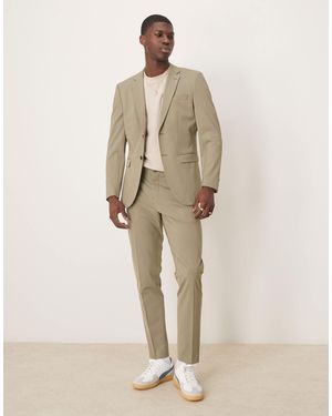 SELECTED Slim Suit Trouser - Natural