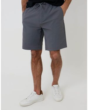 Threadbare Elasticated Waist Stretch Chino Shorts - Blue