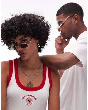 Le Specs Love Train Slim Oval Sunglasses - Metallic
