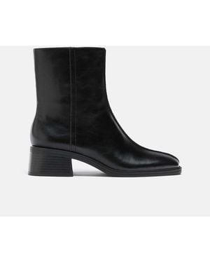 Stradivarius Bottes stretch à talons es - Noir