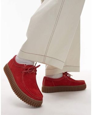 Clarks Torhill Lo Shoes - Red