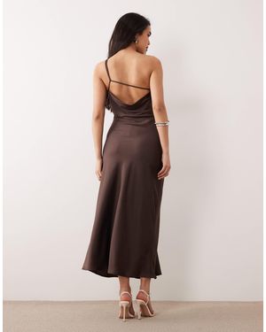 ONLY One Shoulder Maxi Dress - Natural